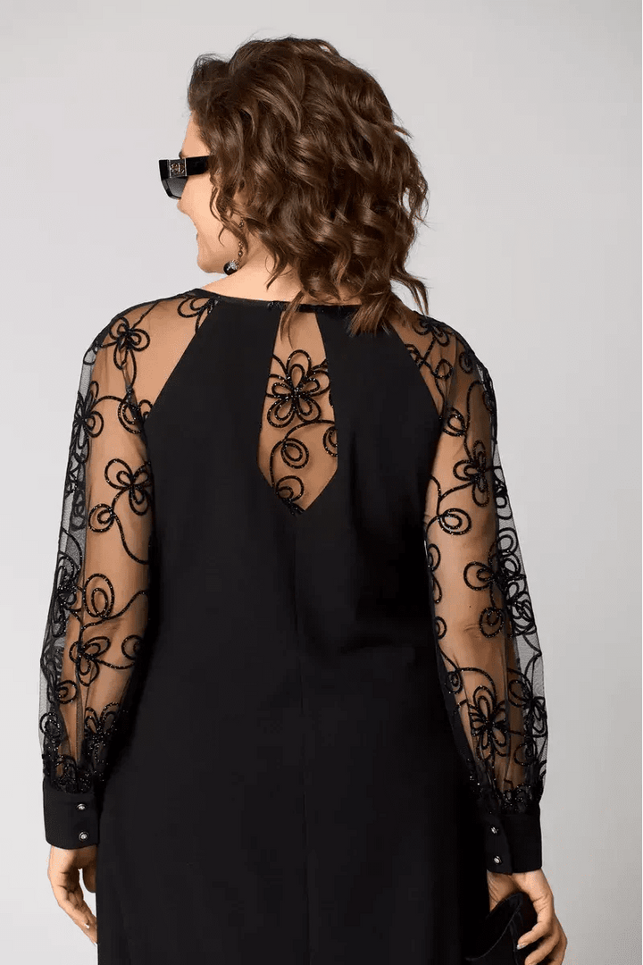 Ciara | Elegant Lace Sleeve Dress