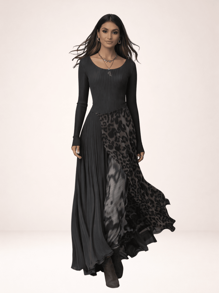 Ciara | Long Leopard Dress
