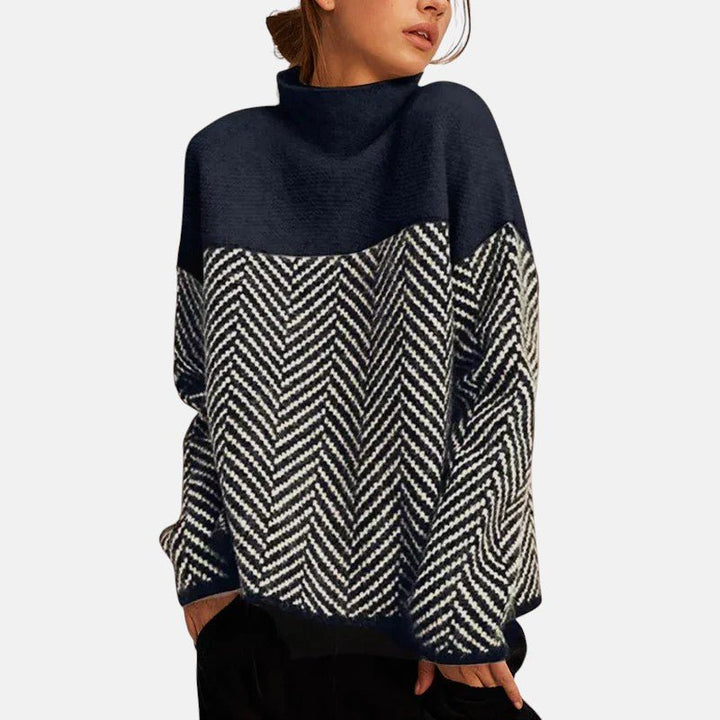 Élise | Herringbone Knit Sweater